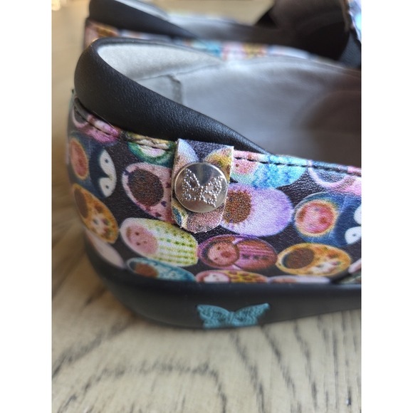 Alegria Clogs Nursing Shoes Size 37-6.5/7 Multicolor Babies Comfort Leather - Picture 8 of 16